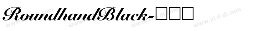 RoundhandBlack字体转换
