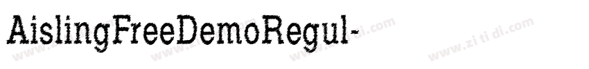 AislingFreeDemoRegul字体转换