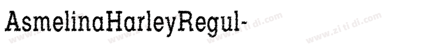 AsmelinaHarleyRegul字体转换