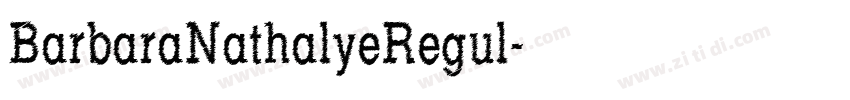 BarbaraNathalyeRegul字体转换