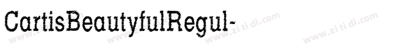 CartisBeautyfulRegul字体转换