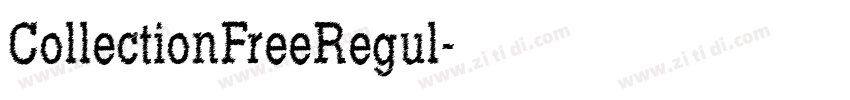 CollectionFreeRegul字体转换