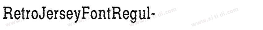 RetroJerseyFontRegul字体转换