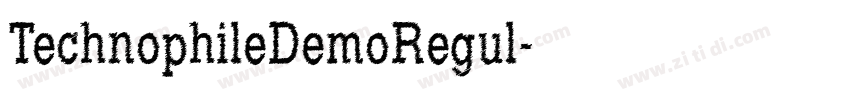 TechnophileDemoRegul字体转换