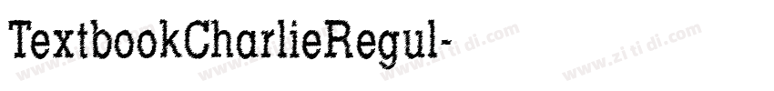 TextbookCharlieRegul字体转换