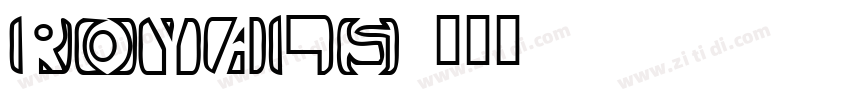 ROYALS字体转换