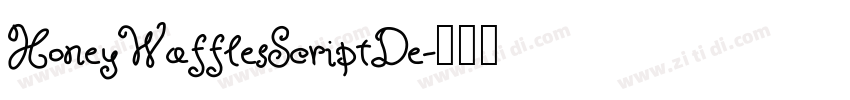 HoneyWafflesScriptDe字体转换