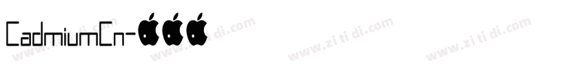 CadmiumCn字体转换
