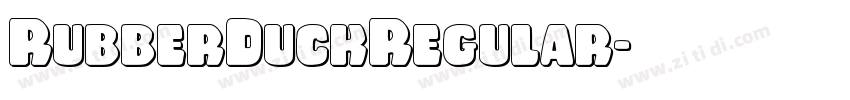 RubberDuckRegular字体转换
