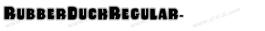 RubberDuckRegular字体转换