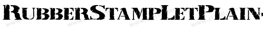 RubberStampLetPlain字体转换
