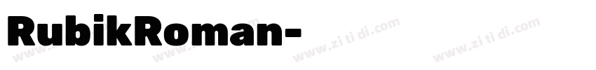 RubikRoman字体转换