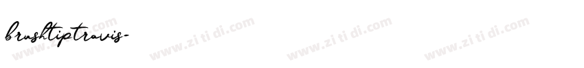 brushtiptravis字体转换