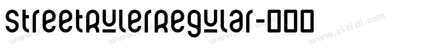 StreetRulerRegular字体转换