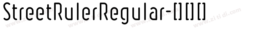 StreetRulerRegular字体转换