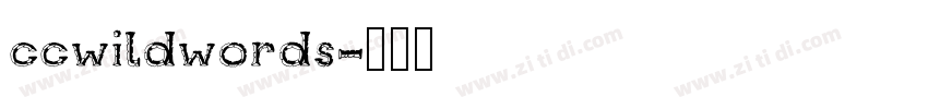 ccwildwords字体转换