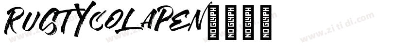 RustyColaPen字体转换