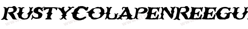 RustyColapenReegular字体转换
