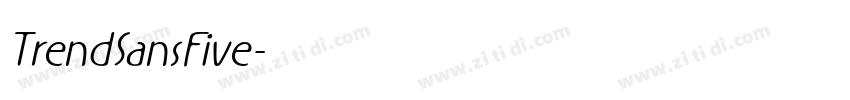 TrendSansFive字体转换