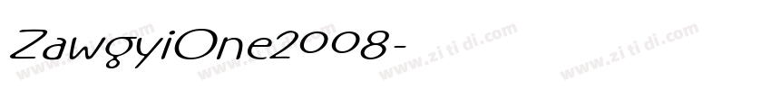 ZawgyiOne2008字体转换