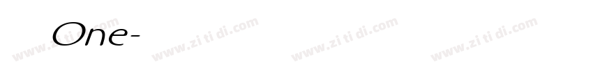 火车One字体转换