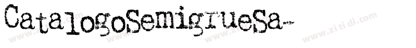 CatalogoSemigrueSa字体转换