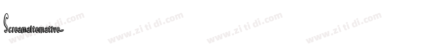 Screamalternative字体转换