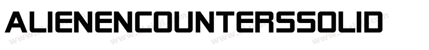 AlienEncountersSolid字体转换