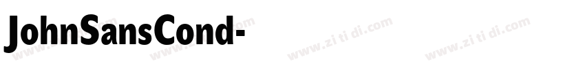 JohnSansCond字体转换