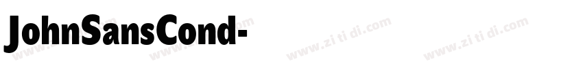 JohnSansCond字体转换