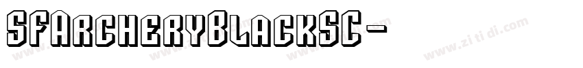 SFArcheryBlackSC字体转换