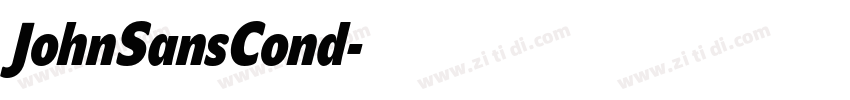 JohnSansCond字体转换