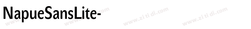 NapueSansLite字体转换