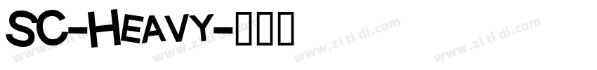 SC-Heavy字体转换