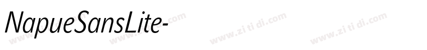 NapueSansLite字体转换