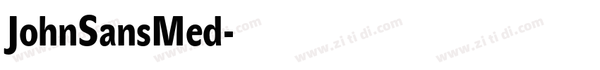 JohnSansMed字体转换