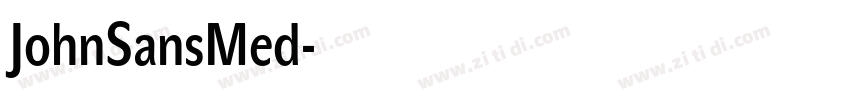 JohnSansMed字体转换