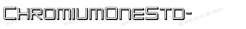 ChromiumOneStd字体转换