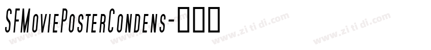 SFMoviePosterCondens字体转换
