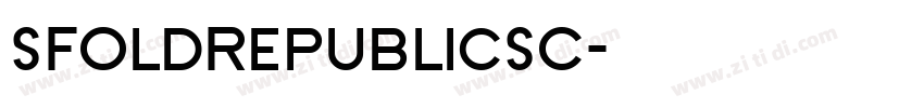 SFOldRepublicSC字体转换