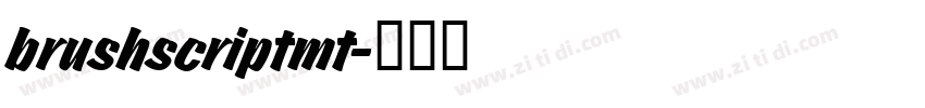 brushscriptmt字体转换