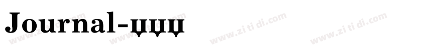Journal字体转换