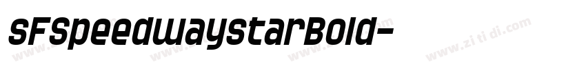sFSpeedwaystarBold字体转换