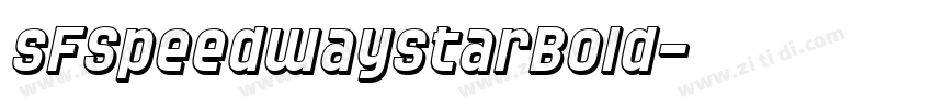 sFSpeedwaystarBold字体转换