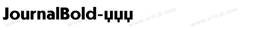 JournalBold字体转换