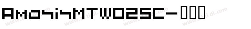 AmasisMTW02SC字体转换
