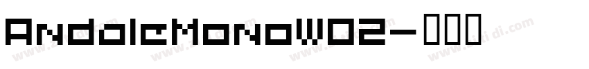 AndaleMonoW02字体转换