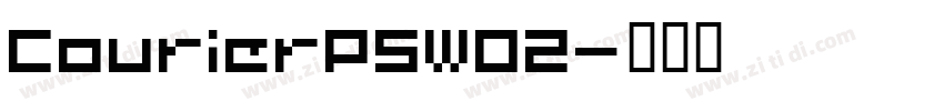 CourierPSW02字体转换