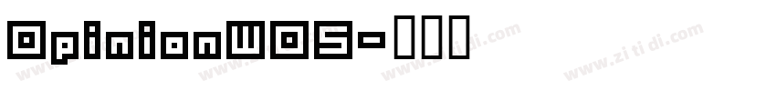 OpinionW05字体转换