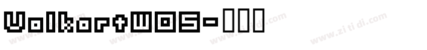 VolkartW05字体转换